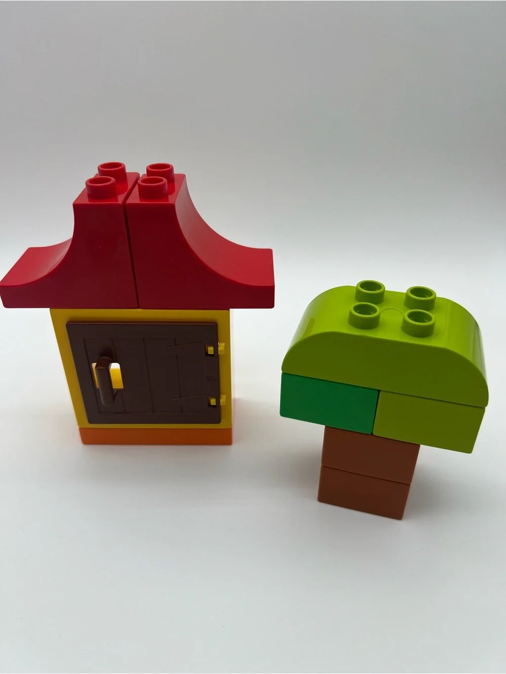 LEGO DUPLO Brick Box Green Set 4624 - Farm with dog and cat figure